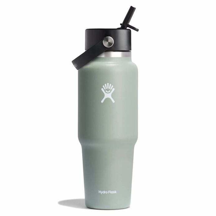 32 oz Wide Mouth Travel Bottle with Flex Straw Cap - Agave G9